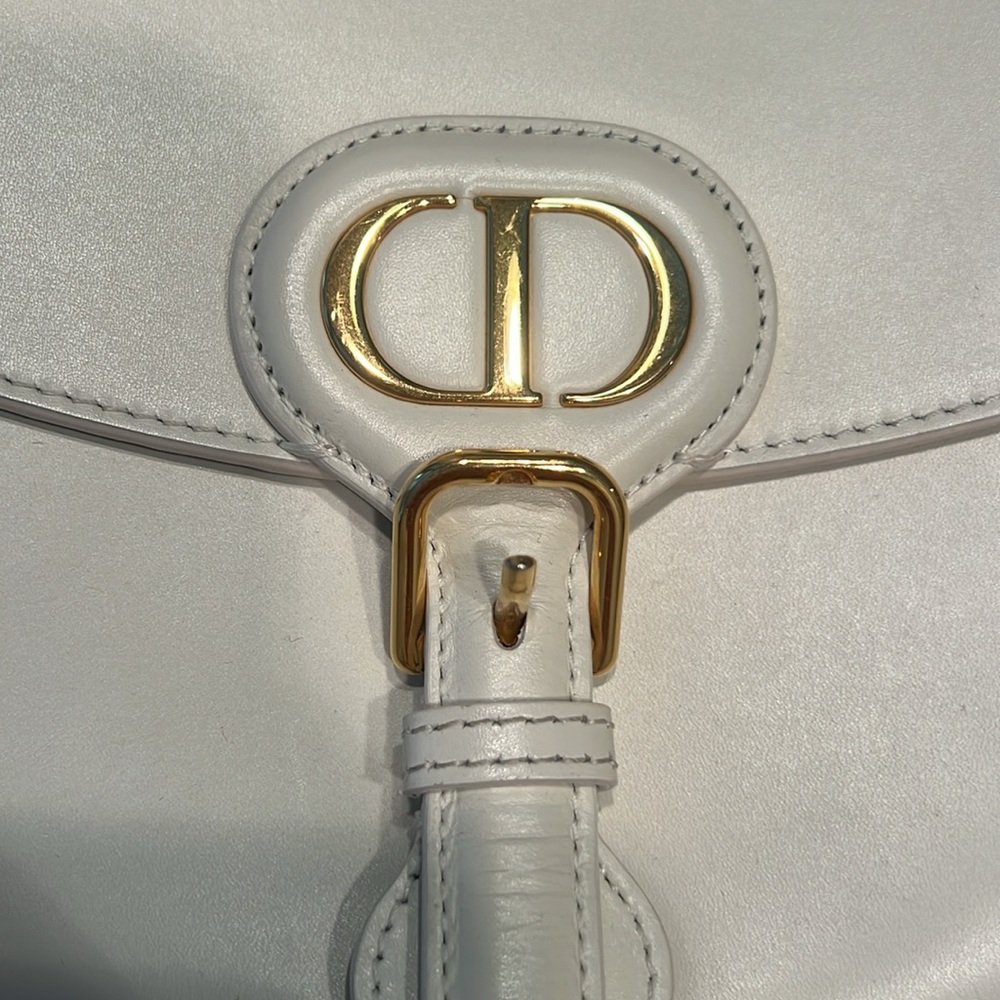 Dior White Leather Crossbody Bag with Gold Hardware - Picture 4 of 16